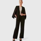 Claire – Elegante blazer capa para damas con corte fluido y abertura en las mangas