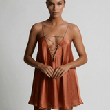 Vestido Mini de Cobre