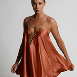 Vestido Mini de Cobre