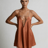 Vestido Mini de Cobre