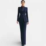 Conjunto de Traje Elegante para Mujer | Chaqueta y Pantalón Profesional