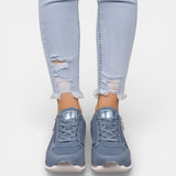 Zapatos Ortopédicos Mujer Plataforma Brillante