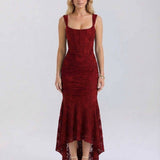 Vestido Maxi Carmesí