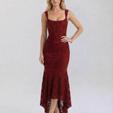 Vestido Maxi Carmesí