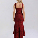 Vestido Maxi Carmesí