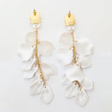 Pendientes de Gota de Pétalo de Orquídea