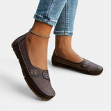 Mocasines para Mujeres | Slip-On Plano con Punta Redonda