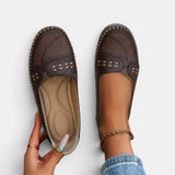 Mocasines para Mujeres | Slip-On Plano con Punta Redonda