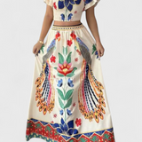 Conjunto Itzel Bohemio con Estampado Étnico
