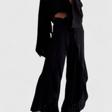Conjunto Elsie Fluid con Kimono y Pantalones Cruzados