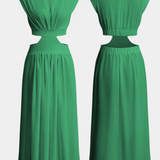 Conjunto Minimalista Jocelyn con Cuello Alto y Abertura Lateral
