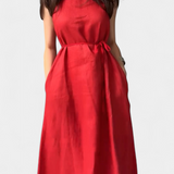 Vestido sin mangas Rosetta con lazo ajustable