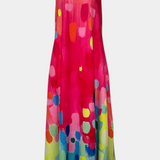 Vestido Sin Mangas Enna Colorido con Escote en V