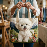 Encarnación | Bolso Tote Acolchado Artesanal Mujer Estampado Único