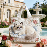 Encarnación | Bolso Tote Acolchado Artesanal Mujer Estampado Único