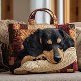 Encarnación | Bolso Tote Acolchado Artesanal Mujer Estampado Único
