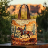 Encarnación | Bolso Tote Acolchado Artesanal Mujer Estampado Único