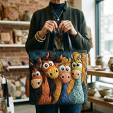 Encarnación | Bolso Tote Acolchado Artesanal Mujer Estampado Único