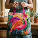 Encarnación | Bolso Tote Acolchado Artesanal Mujer Estampado Único