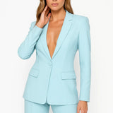 Conjunto de blazer y pantalón para mujer a la moda