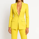 Conjunto de blazer y pantalón para mujer a la moda