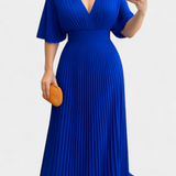 Vestido Plisado Odele con Espalda Abierta