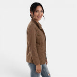 Chaqueta Mujer Entretiempo Casual con Cremallera