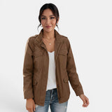 Chaqueta Mujer Entretiempo Casual con Cremallera