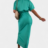 Vestido Emryn Suave con Nudo Cruzado