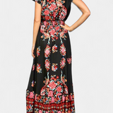 Vestido Floral Boho Chic Chiara con Cintura Ajustable