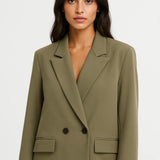 Blazer Femme - Double Boutonnage Coupe Ajustée | Élégant
