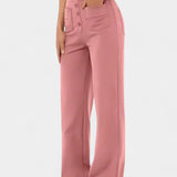 Pantalones Rectos de Cintura Alta Nova con Elasticidad