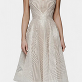 Vestido Largo Everleigh con Bordado y Corte A-Line