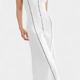Vestido Maxi Bicolor Santona Sin Mangas