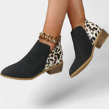 Botas Ortopédicas Janicee con Estampado de Leopardo