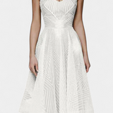 Vestido Largo Everleigh con Bordado y Corte A-Line
