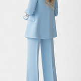 Conjunto de Blazer Urbano Julia y Pantalones de Corte Regular