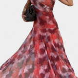 Vestido Maxi Tie-Dye de Un Hombro Jessamy