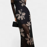 Vestido Elegante Aldona con Estampado Floral