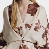Vestido Claribel Kimono con Estampado de Origami