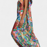 Vestido Maxi Ginette con Estampado Arcoíris