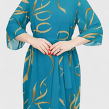 Vestido Midi Ame con Cinturón y Corte Versátil