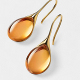 Pendientes de Cristal en Oro y Plata