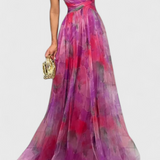 Vestido Maxi Floral Ingrid con Escote en V