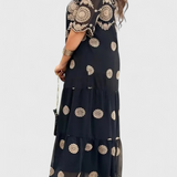 Vestido de Malla Elegante de Verano Cathy con Diseño Hueco y Corte Fluido