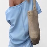Conjunto de Denim Asimétrico Apolonia con Apertura Elegante