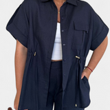 Conjunto de Camisa y Pantalones de Algodón y Lino Lani