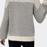 Jersey Rachael de Bloques de Color con Cuello Redondo