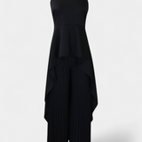 Conjunto Asimétrico Chrysoula con Pantalones Plisados