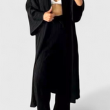 Conjunto Relajado de Dos Piezas Caspian con Kimono Largo